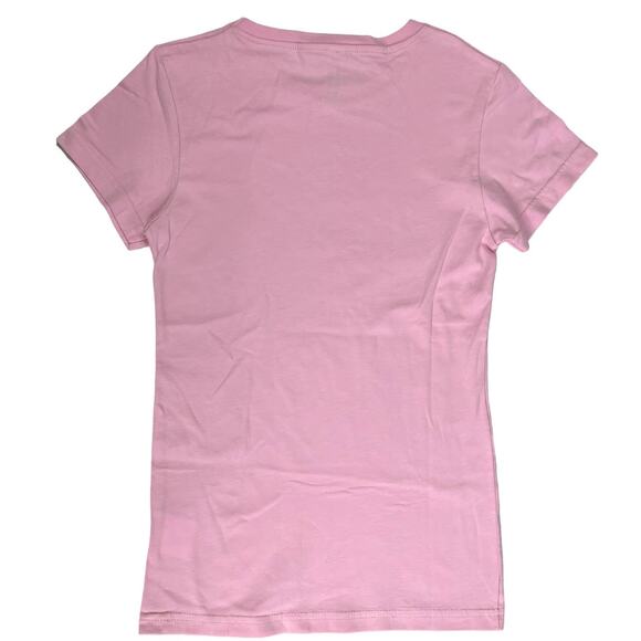 LAT Girls Fine Jersey T-Shirt Top Short Sleeve Crew Large Pink Green Bundle of 2 - Picture 3 of 13